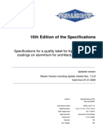 QUALICOAT Specifications 16th Edition Updated Version