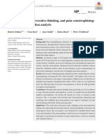 1 Metacognition Perseverative Thinking and Pain Catastrophizing A Moderated Mediation Analysis