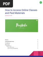 How To Access Online Classes and Paid Materials: Prepinsta