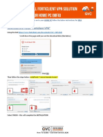 To Install FORTICLIENT VPN On Your HOME PC - MFA