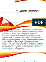 Trade Labor Unions