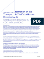 Guidance on Transporting COVID-19 Human Remains by Air