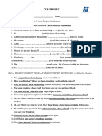 Present Perfect Vs Present Perfect Continuous PDF