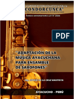 Adaptacion de La Musica Ayacuchana para Ensamble de Saxofones PDF