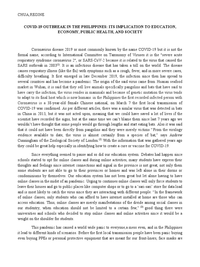 Covid-19 Outbreak in The Philippines | PDF | Microbiology | Medical ...