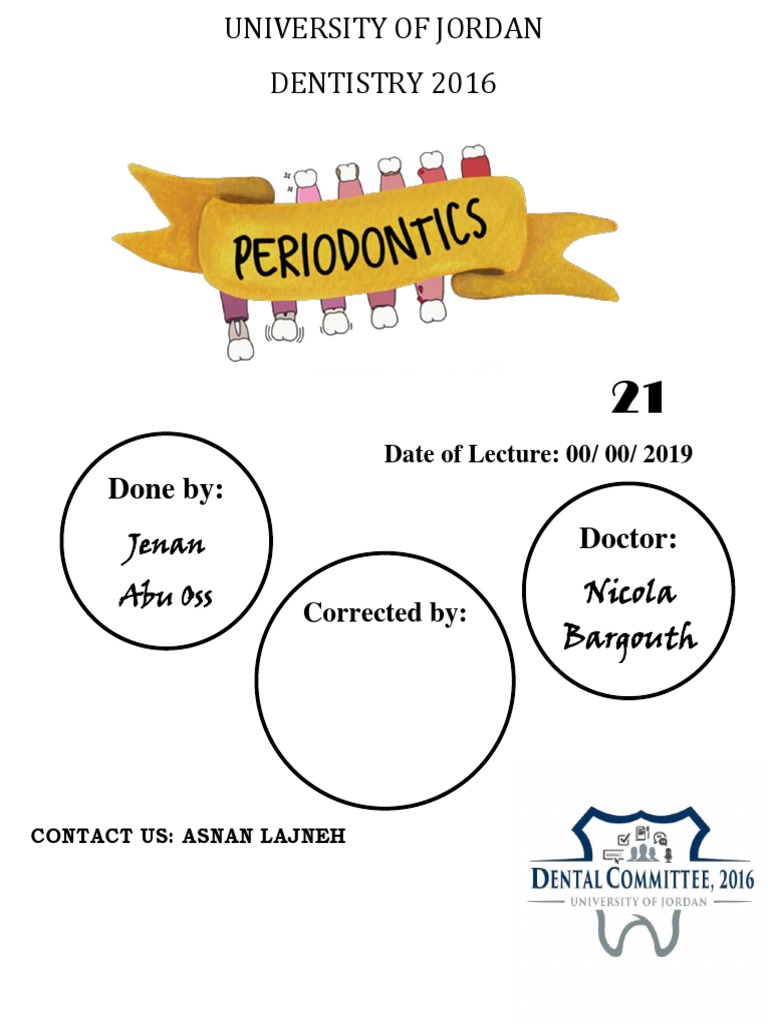 Periodontology SHEET | Descargar gratis PDF | Periodontology | Dentistry