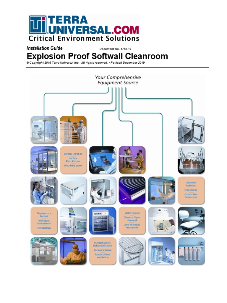 1788-17 Explosion Proof Softwall Cleanroom Manual | PDF | Cargo | Screw