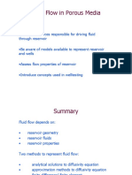 Fluid Flow in Porous Media