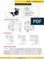 Nema 23 Size - 2 Phase Hybrid Step Motor: Mechanical Dimensions (MM)