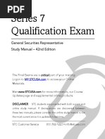 Series 7 Qualification Exam: General Securities Representative Study Manual - 42nd Edition