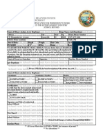 Application For Permission To Work in The Entertainment Industry School Record