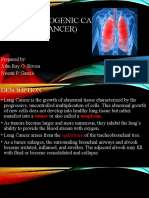 Bronchogenic Carcinoma (Lung Cancer) : Prepared By: John Ray O. Rivera Noemi P. Garcia