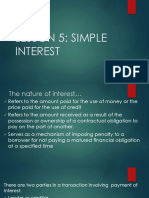 Lesson 5: Simple Interest