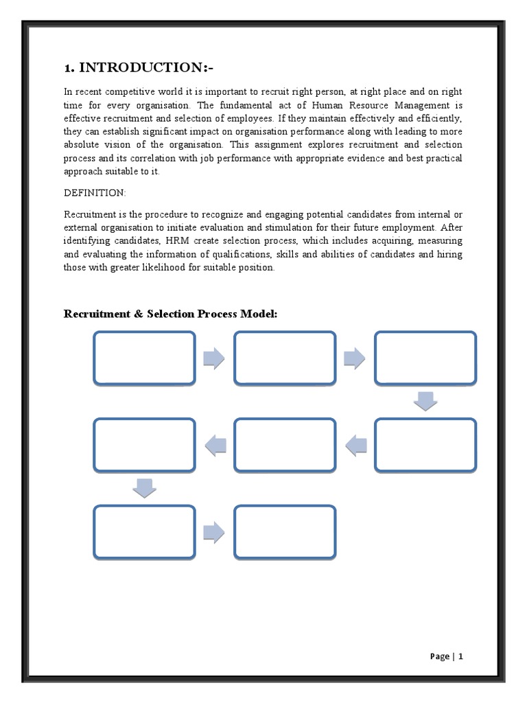 Assignment ODHRM 2 | PDF | Cognition | Recruitment