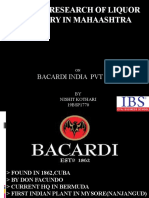 Market Research of Liquor Industry in Mahaashtra: Bacardi India PVT LTD