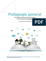 Pedagogía general libro Touriñán principios educación intervención