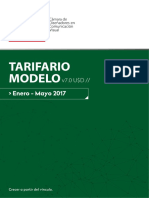 Tarifario CDCV v7.0 2017 Enero - Mayo USD