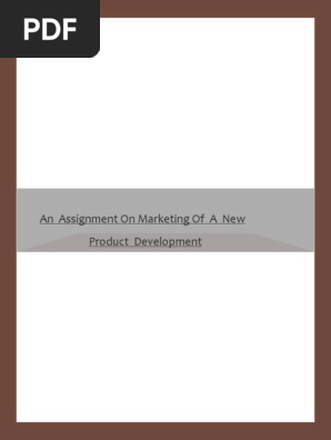 anassignmentonmarketingofanewproductdevolopment-apoge-140605032250-phpapp01