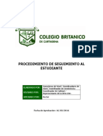 Procedimiento de Seguimiento Al Estudiante PDF