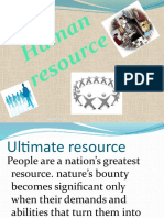 Hu Ma N Res Ou Rce: 1 Natural Resource