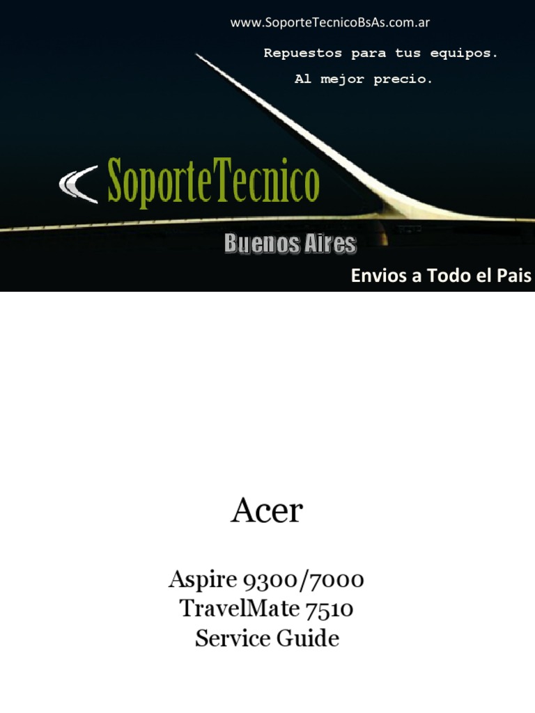 Service Manual Acer Aspire 9300 7000 Acer Travel Mate 7510 | Usb Flash  Drive | Computer Keyboard