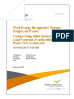 Wind Energy Management System Integration Project Incorporating Wind Generation and Load Forecast Uncertainties Into Power Grid Operations