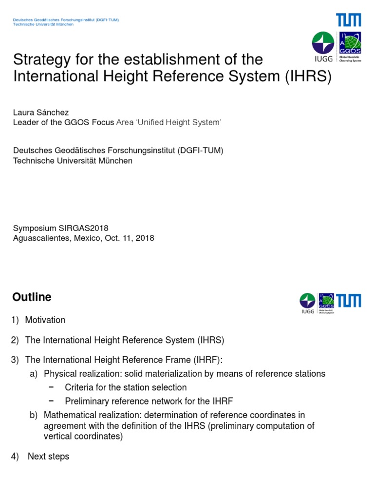 Establishing the International Height Reference System | PDF | Geodesy ...