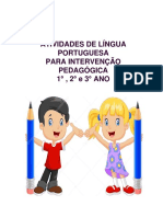 ATIVIDADES DE LÍNGUA PORTUGUESA PARA INTERVENÇÃO PEDAGÓGICA 1° 2° e 3° ANO PDF