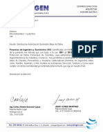 Carta de Autorizacion Base de Datos