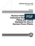 Nuclear Safety-Related Instrument Sensing Line Piping and Tubing Standard For Use in Nuclear Power Plants