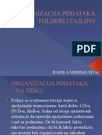Organizacija Podataka Folderi I Fajlovi