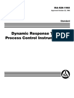 Dynamic Response Testing of Process Control Instrumentation: ISA-S26-1968
