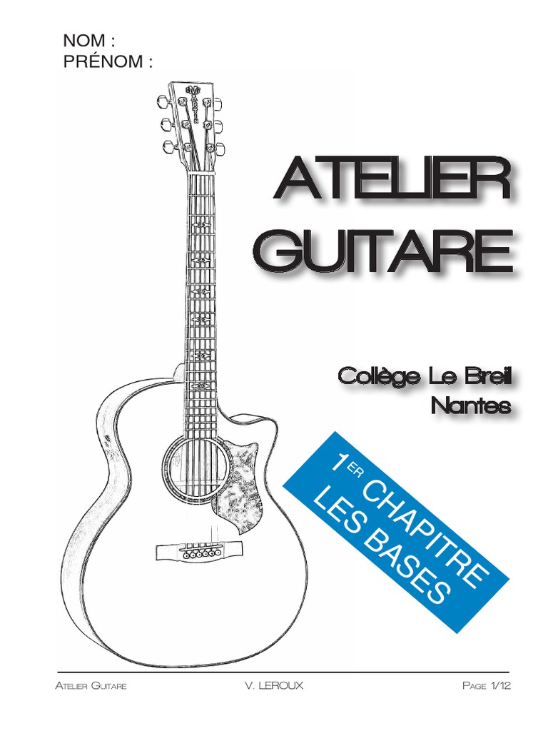 Guitare Livret1, PDF, Guitares