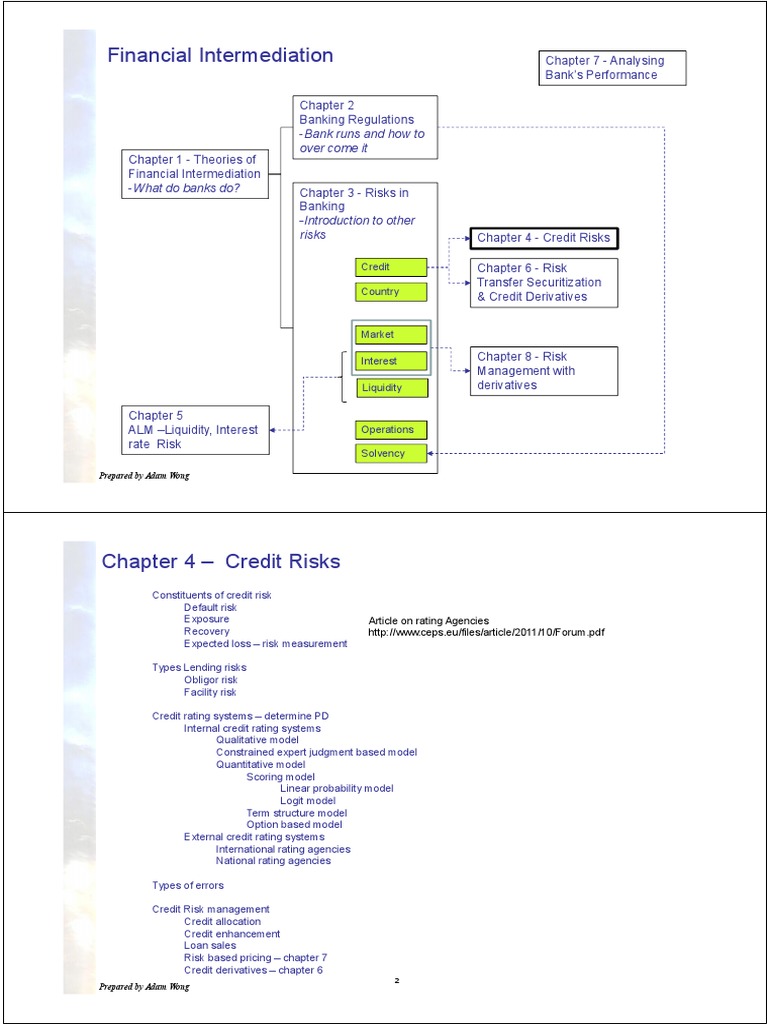 Chap 4 Credit Risk | PDF | Credit Risk | Credit