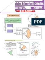 Sector Circular para Quinto Grado de Secundaria