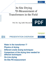 On-Site Drying and PD-Measurement of Transformers in The Field