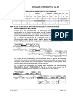 CI No 81 BASE DE DATOS DE NAVEGACIÓN - NavDB - Y CODIFICACIÓN DE PROCEDIMIENTOS MÚLTIPLES.