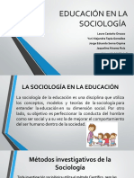 Sociología en La Educación