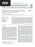 Relationships among community interaction characteristics, perceived benefits, community commitment, and oppositional brand loyalty in online brand communities