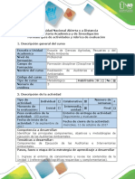 Guía de Actividades y Rúbrica de Evaluación - Paso 2 - Escoger Empresa o Proceso Productivo para La Auditoria Ambiental