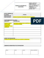 Informe Auditoría Formato