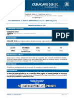 Ficha Técnica CURACARB-500-SC-1