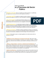 Objetivos y Funciones Del Sector Publico