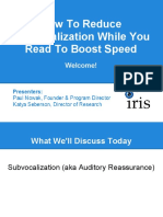 09 How To Reduce Subvocalization While You Read To Boost Speed