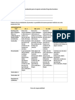 Portafolio de Evaluación para El Espacio Curricular Proyectos Escolares PDF