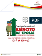 Proyecto de Formación del ejército de trolls de la revolución bolivariana para engrentar guerra mediática
