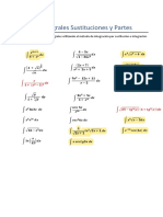 Taller de Integrales Sustituciones y Partes