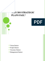 Why Do Strategic Plans Fail?