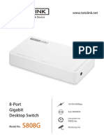 8-Port Gigabit Desktop Switch: Model No