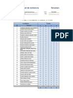 Lista Registro de Asistencia de Alumnos (En Excel)